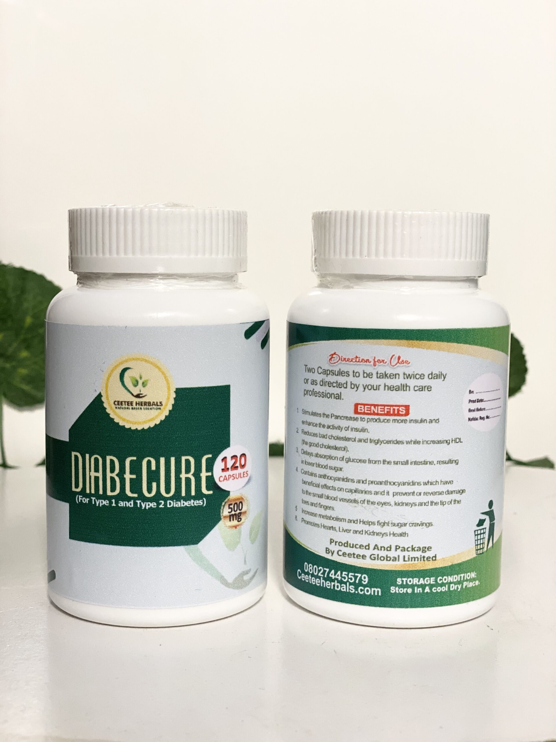 DIABECURE (For Type 1 and Type 2 Diabetes)